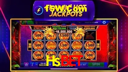 Interface moderna da plataforma Hsbet